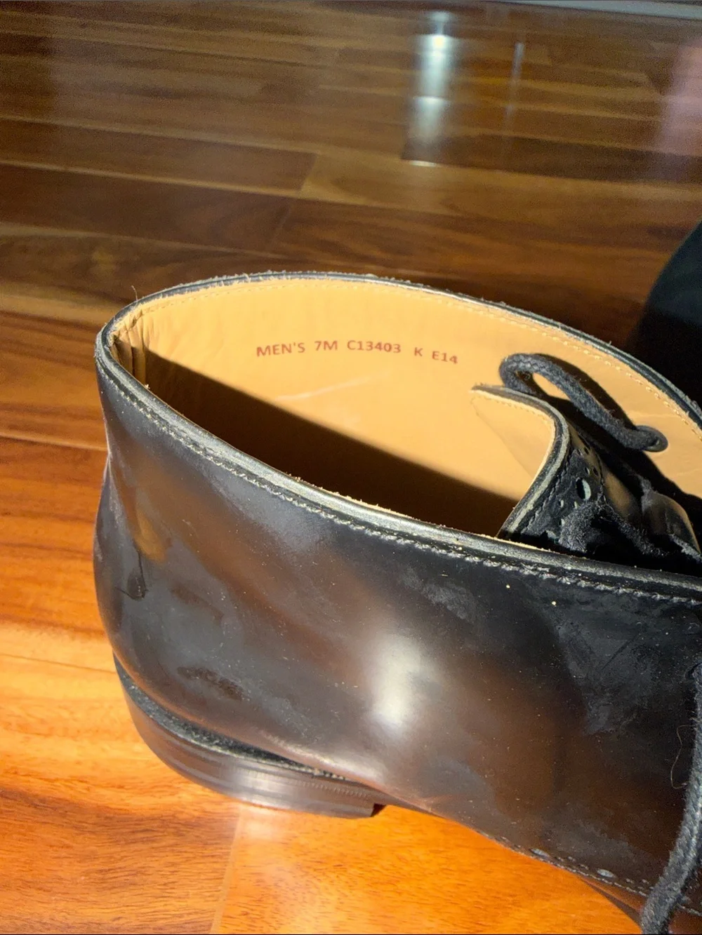 Cole Haan Men's Black Leather Dress Chukka Boots
